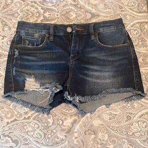 Denim cutoff shorts by BlankNYC